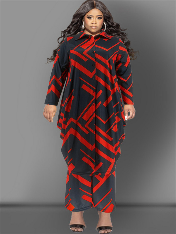 Wmstar Plus Size Two Piece Σετ Γυναικεία μακριά παντελόνια με φαρδύ πόδι Stretch Νέο σε φθινοπωρινή μόδα ασορτί κοστούμι Χονδρική Dropshipping