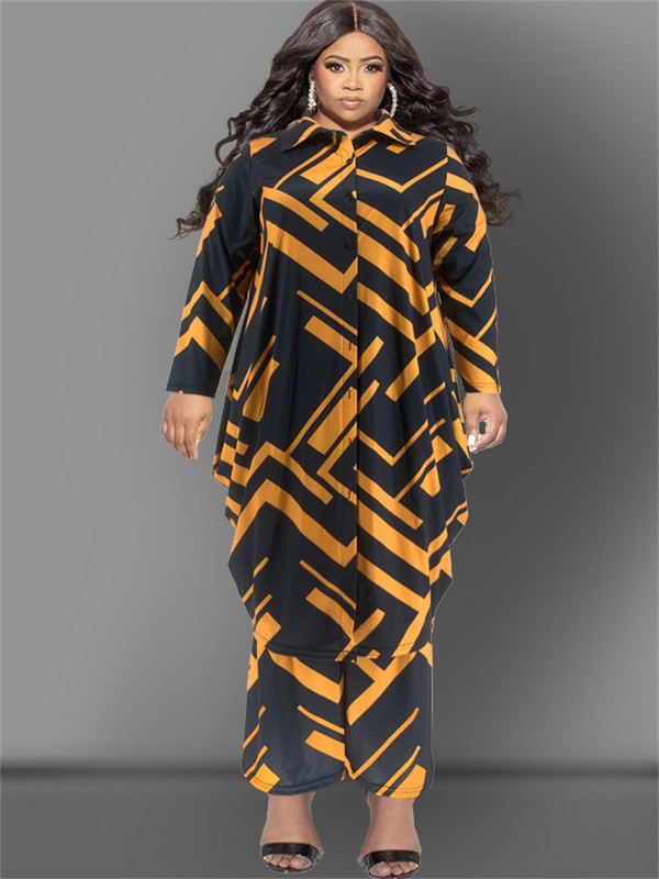 Wmstar Plus Size Two Piece Σετ Γυναικεία μακριά παντελόνια με φαρδύ πόδι Stretch Νέο σε φθινοπωρινή μόδα ασορτί κοστούμι Χονδρική Dropshipping