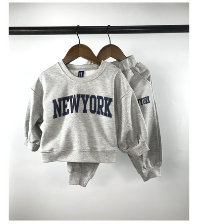 Kūdikių mergaičių berniukų palaidi treniruočių megztiniai + elastiniai sportinių kelnių rinkiniai vaikiški sportinio kostiumo vaikiški megztiniai kelnaičių bėgimo rinkinys 1–8 m.