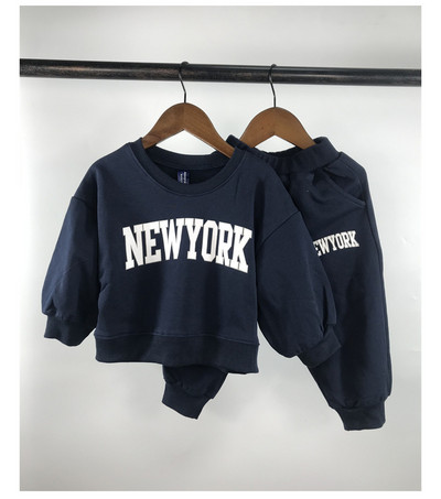 Kūdikių mergaičių berniukų palaidi treniruočių megztiniai + elastiniai sportinių kelnių rinkiniai vaikiški sportinio kostiumo vaikiški megztiniai kelnaičių bėgimo rinkinys 1–8 m.