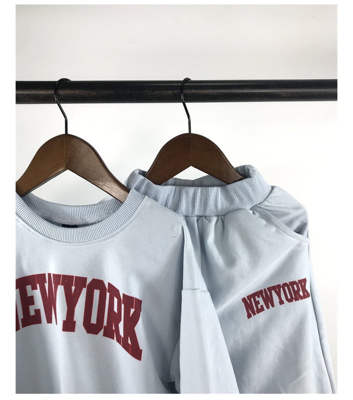 Kūdikių mergaičių berniukų palaidi treniruočių megztiniai + elastiniai sportinių kelnių rinkiniai vaikiški sportinio kostiumo vaikiški megztiniai kelnaičių bėgimo rinkinys 1–8 m.