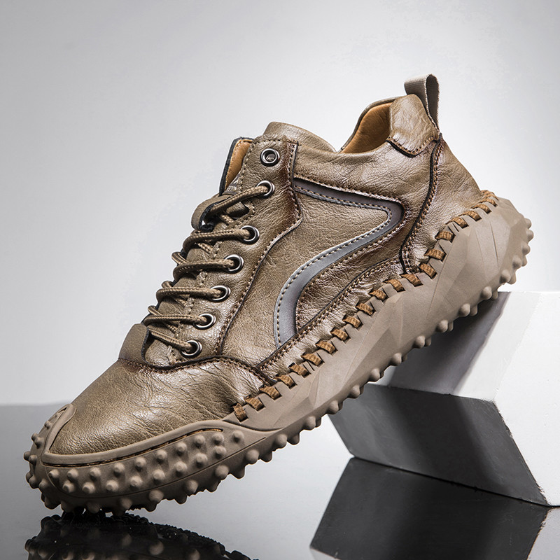 Χειμερινά ανδρικά μποτάκια Χοντρά βελούδινα ζεστά ανδρικά μποτάκια χιονιού Γνήσιο δέρμα με φερμουάρ Ανδρικά μποτάκια αδιάβροχα ανδρικά αθλητικά παπούτσια Plus Size