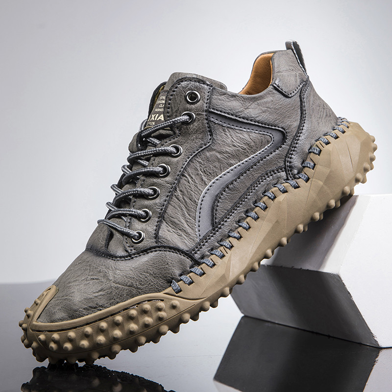 Χειμερινά ανδρικά μποτάκια Χοντρά βελούδινα ζεστά ανδρικά μποτάκια χιονιού Γνήσιο δέρμα με φερμουάρ Ανδρικά μποτάκια αδιάβροχα ανδρικά αθλητικά παπούτσια Plus Size