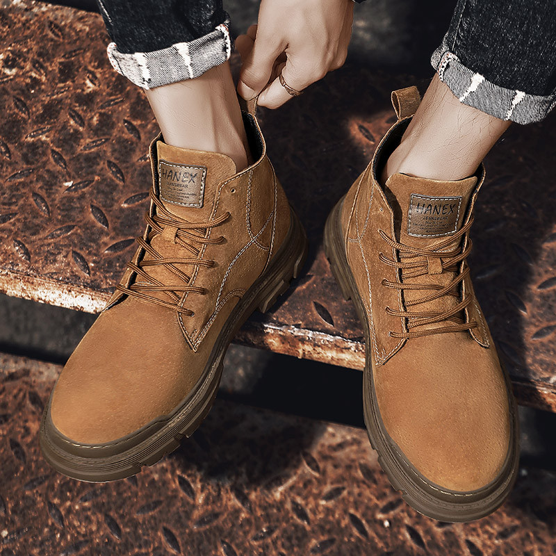 Cizme pentru bărbați de marcă Cizme tactice militare de luptă Cizme de drumeție în aer liber, toamnă, pantofi noi, ușoare, anti-alunecare, cizme de deșert pentru bărbați.
