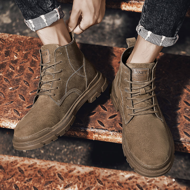 Cizme pentru bărbați de marcă Cizme tactice militare de luptă Cizme de drumeție în aer liber, toamnă, pantofi noi, ușoare, anti-alunecare, cizme de deșert pentru bărbați.