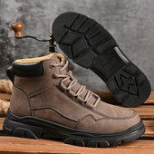 Meeste saapad 2023 Moedisainer Meeste poolsaapad Kvaliteetsest nahast vabaaja Martini saapad Meeste vabaõhusaapad suured tossud