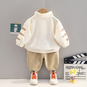 2022 Есенни комплекти дрехи за бебета, момчета, момичета Дрехи за бебета Екипировки Детски анимационни суичъри с тигър Панталони Детско спортно облекло