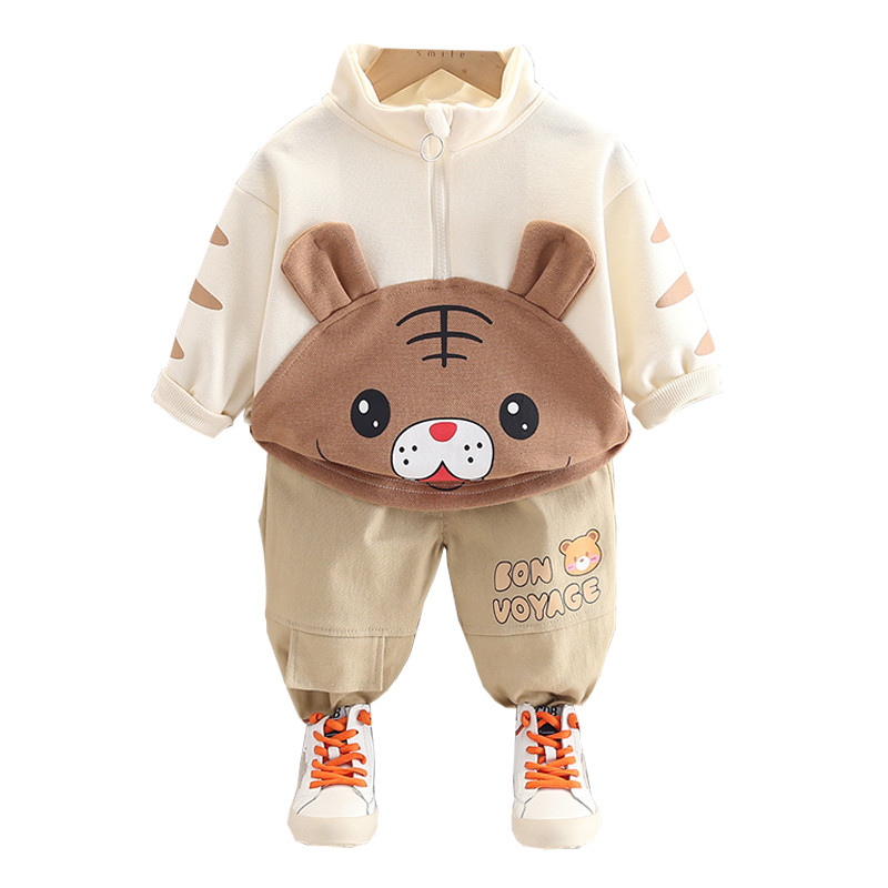 2022 Toamna Bebeluși Băieți Fete Seturi de îmbrăcăminte Haine pentru sugari Ținute Copii Desene Animate Tigru Hanorac Pantaloni Imbracaminte sport pentru copii