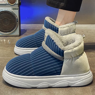 Μπότες Ανδρικά Snow Outdoor Ανδρικά Παπούτσια Ανδρικά Χειμερινά Μποτάκια Ελαφρύ βελούδινο ζεστό ψηλό βαμβάκι Παπούτσια εργασίας για το σπίτι Παπούτσια Drop Shop