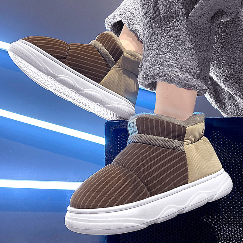 Μπότες Ανδρικά Snow Outdoor Ανδρικά Παπούτσια Ανδρικά Χειμερινά Μποτάκια Ελαφρύ βελούδινο ζεστό ψηλό βαμβάκι Παπούτσια εργασίας για το σπίτι Παπούτσια Drop Shop