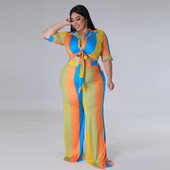 Σετ σε μεγάλο μέγεθος Γυναικείο πουκάμισο με ριγέ στάμπα με V λαιμόκοψη Παντελόνι με φαρδύ πόδι σετ γραφείου Γυναικεία ανοιξιάτικη φθινοπωρινή φόρμα μετακινήσεων