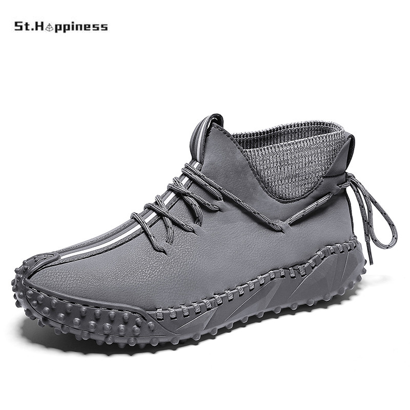 Botine pentru bărbați din piele lucrate manual Cizme occidentale pentru bărbați Moda clasică Cizme pentru motociclete pentru bărbați În aer liber Pantofi de lucru pentru bărbați Dimensiune mare