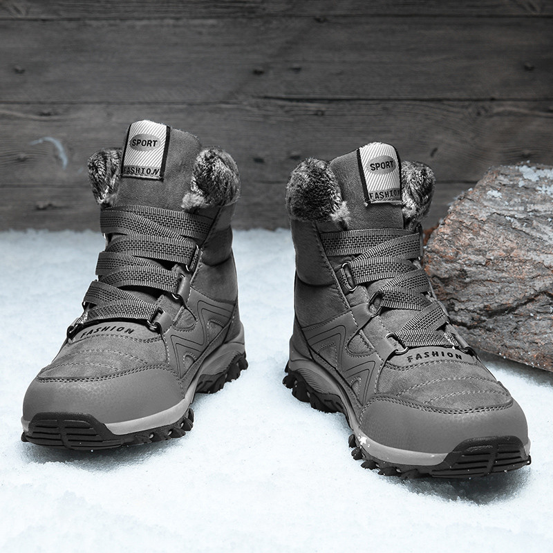 Meeste lumesaapad välisjalatsid meestele Paksu tallaga tossud meestele talvejalatsid Botines Tenis hoiab soojas kohev Meeste poolsaapad
