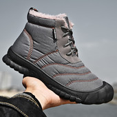 Χειμερινά παπούτσια Ανδρικά παπούτσια για χιόνι Ζεστή γούνα Μποτάκια για ζευγάρια Ανδρικά Γυναικεία Ανδρικά αθλητικά παπούτσια εξωτερικού χώρου Αδιάβροχα ανδρικά casual παπούτσια μεγάλο μέγεθος