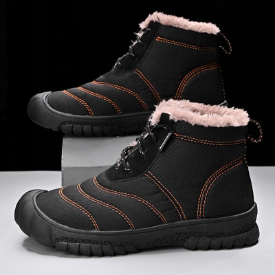 Χειμερινά παπούτσια Ανδρικά παπούτσια για χιόνι Ζεστή γούνα Μποτάκια για ζευγάρια Ανδρικά Γυναικεία Ανδρικά αθλητικά παπούτσια εξωτερικού χώρου Αδιάβροχα ανδρικά casual παπούτσια μεγάλο μέγεθος