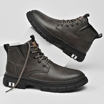 Uued meeste poolsaapad 2023, talve meeste Martini saapad välissaapad Luksusbrändid Klassikaline disain Kõrge ülaosaga meeste vabaajajalatsid, suur suurus