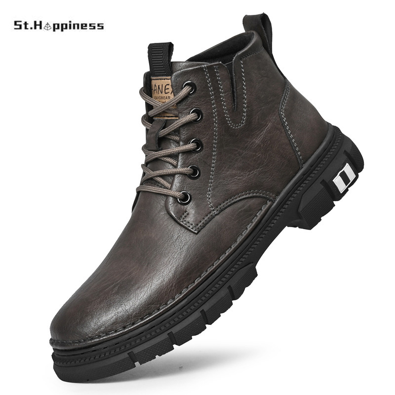 Uued meeste poolsaapad 2023, talve meeste Martini saapad välissaapad Luksusbrändid Klassikaline disain Kõrge ülaosaga meeste vabaajajalatsid, suur suurus