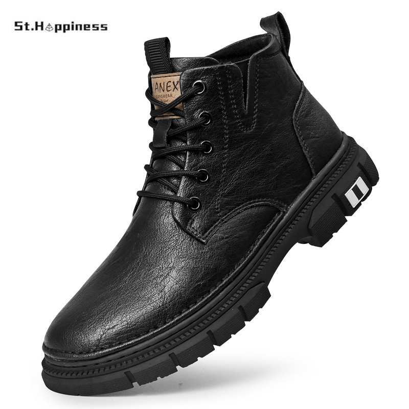 Uued meeste poolsaapad 2023, talve meeste Martini saapad välissaapad Luksusbrändid Klassikaline disain Kõrge ülaosaga meeste vabaajajalatsid, suur suurus