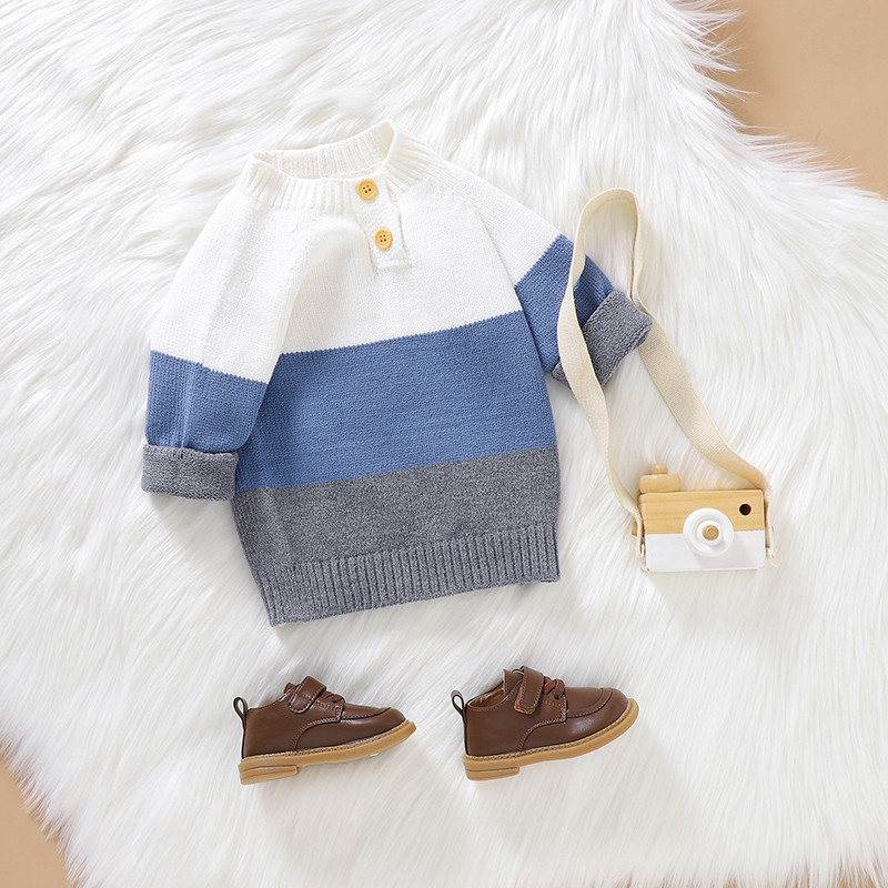 Βρεφικό κοριτσάκι ολόσωμο πουλόβερ Άνοιξη φθινόπωρο casual μακρυμάνικο νεογέννητο βρέφος Παιδικό πλεκτό πουλόβερ Χειμερινό πλεκτό μπλουζάκι για νήπια
