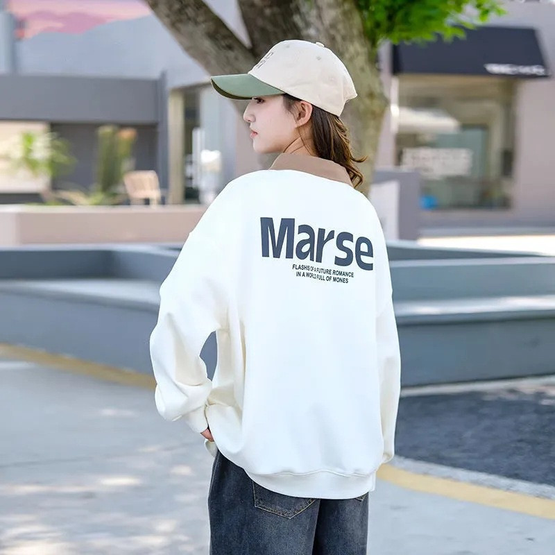 Tavaszi, őszi lányok pamut, bő, édes garbós, Preppy pulóver iskolai gyerekeknek, tornapulóver felsők, gyerekcipő 9-16 éves korig