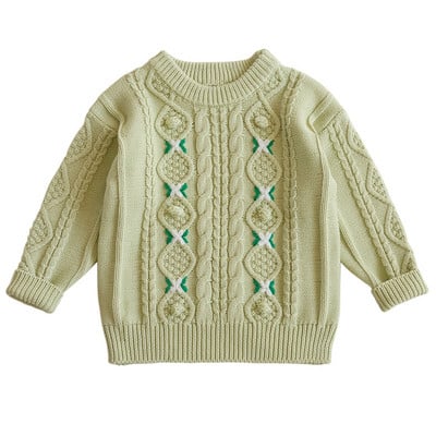 Uued Laste kudumid Jõulupõdra kampsun Tüdrukutele Poiste Vabaaja Kaelusega kudumid Soe riietus Kootud Pullover Riietus Jõulupuu