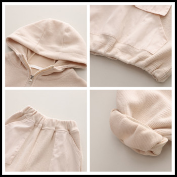 Бебешки комплекти дрехи за момичета и момчета 2023 Есенни детски качулки Панталони 2 бр. Костюм Детски анцуг Ежедневни дрехи за малки деца