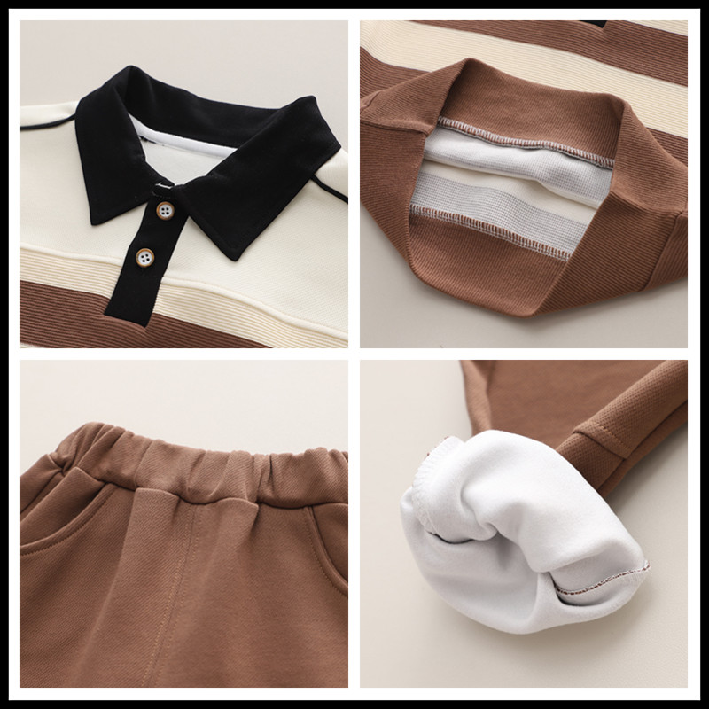 Σετ παιδικά αθλητικά ρούχα για βρεφικά κορίτσια αγόρια Φούτερ ριγέ Παντελόνι Φθινοπωρινό Παιδική φόρμα παιδικής φόρμας Βρεφικά ρούχα