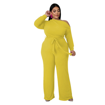 WSFEC XL-5XL Plus Size Γυναικεία Ρούχα Σετ δύο τεμαχίων Φθινοπωρινά ρούχα 2022 Μακρυμάνικα γυναικεία παντελόνια Dropshipping Χονδρική