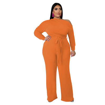 WSFEC XL-5XL Plus Size Γυναικεία Ρούχα Σετ δύο τεμαχίων Φθινοπωρινά ρούχα 2022 Μακρυμάνικα γυναικεία παντελόνια Dropshipping Χονδρική
