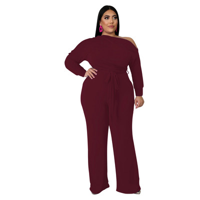 WSFEC XL-5XL Plus Size Γυναικεία Ρούχα Σετ δύο τεμαχίων Φθινοπωρινά ρούχα 2022 Μακρυμάνικα γυναικεία παντελόνια Dropshipping Χονδρική