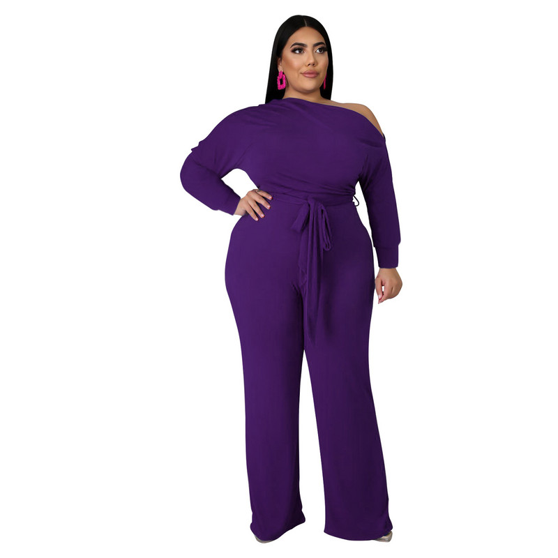 WSFEC XL-5XL Plus Size Γυναικεία Ρούχα Σετ δύο τεμαχίων Φθινοπωρινά ρούχα 2022 Μακρυμάνικα γυναικεία παντελόνια Dropshipping Χονδρική