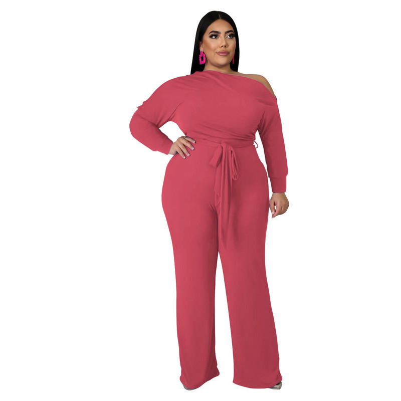 WSFEC XL-5XL Plus Size Γυναικεία Ρούχα Σετ δύο τεμαχίων Φθινοπωρινά ρούχα 2022 Μακρυμάνικα γυναικεία παντελόνια Dropshipping Χονδρική