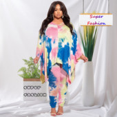 WSFEC XL-5XL 2022. aasta sügisrõivad suures suuruses naiste rõivad, kaheosalised komplektid, lipsuvärv Leopard kamuflaažiga pikkade varrukatega naiste pükskostüümid