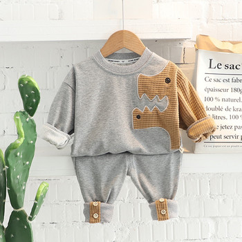 Βρεφικά ρούχα 2022 Άνοιξη για μωρά αγόρια Σετ ρουχισμού Παιδικά κινούμενα σχέδια Dinosaur T Μπλουζάκι Παντελόνι Παιδικά ρούχα Παιδική φόρμα