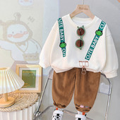 Laste rõivakomplektid poistele dressipluusid püksid sügise tüdrukud dressiülikond Multifilmid lapsed spordirõivad imikute riided komplektid