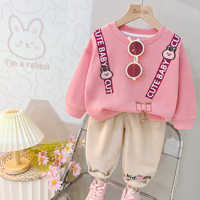 Laste rõivakomplektid poistele dressipluusid püksid sügise tüdrukud dressiülikond Multifilmid lapsed spordirõivad imikute riided komplektid