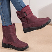 Ženske čizme na niske pete Ženske zimske čizme Trend 2023. Zimske cipele za žene Vodootporne na snijeg Botas Mujer čizme s krznenom petom
