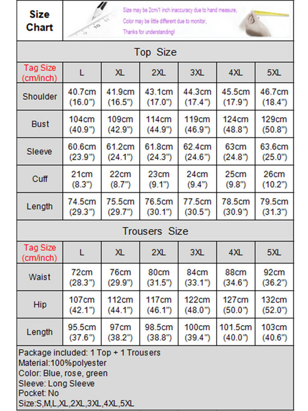 Plus Size 5XL VONDA Γυναικεία Παντελόνια Μακρυμάνικα Μπλουζάκια Casual ασορτί Σετ 2023 Fashion ελαστικό παντελόνι μέσης ριγέ εμπριμέ 2 τμχ