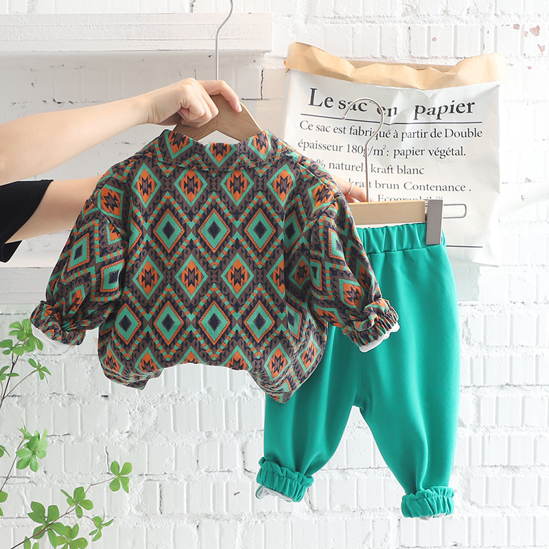 Βρεφική αθλητική φόρμα Παιδικά σετ ρούχων για αγόρια Παλτό Μπλουζάκι Παντελόνι 3 τεμαχίων Κοστούμι κινουμένων σχεδίων Dinosaur Βρεφικά ρούχα Παιδικά ρούχα