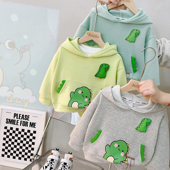 Φθινοπωρινά βρεφικά ρούχα Ρούχα για μωρά αγόρια κορίτσια Σετ ρούχων Παιδικά κινούμενα σχέδια Φούτερ με κουκούλα δεινόσαυρος Τζιν Παιδικά αθλητικά ρούχα