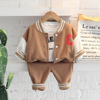 Dječja trenerka Kompleti odjeće za djevojčice i dječake Jesenska odjeća za dojenčad Kaputi Majica Hlače Odijelo od 3 komada Dječja ležerna odjeća