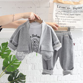 Laste pesapalliriiete komplektid poistele, rõivad, sügis, väikelapsed, mantlid, T-särk, püksid