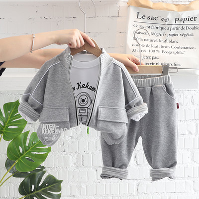 Laste pesapalliriiete komplektid poistele, rõivad, sügis, väikelapsed, mantlid, T-särk, püksid