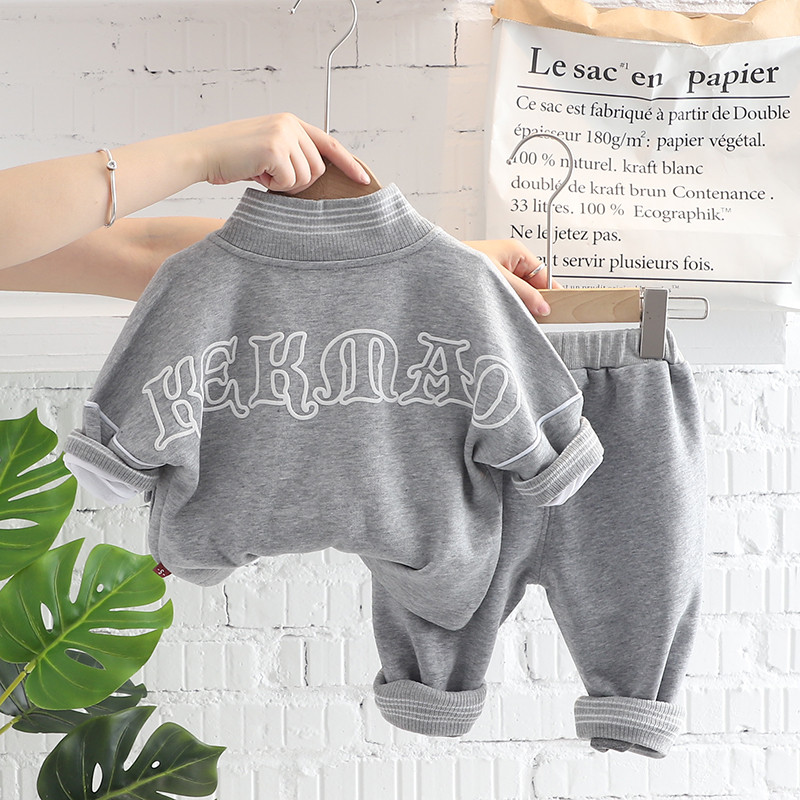 Laste pesapalliriiete komplektid poistele, rõivad, sügis, väikelapsed, mantlid, T-särk, püksid