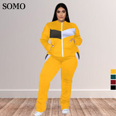 Rastezljiva trenirka velike veličine Ženska odjeća Dvodijelni set 4xl 5xl majice s džepovima na patentni zatvarač Seksi kompleti za trčanje Hlače Odijela Veleprodaja