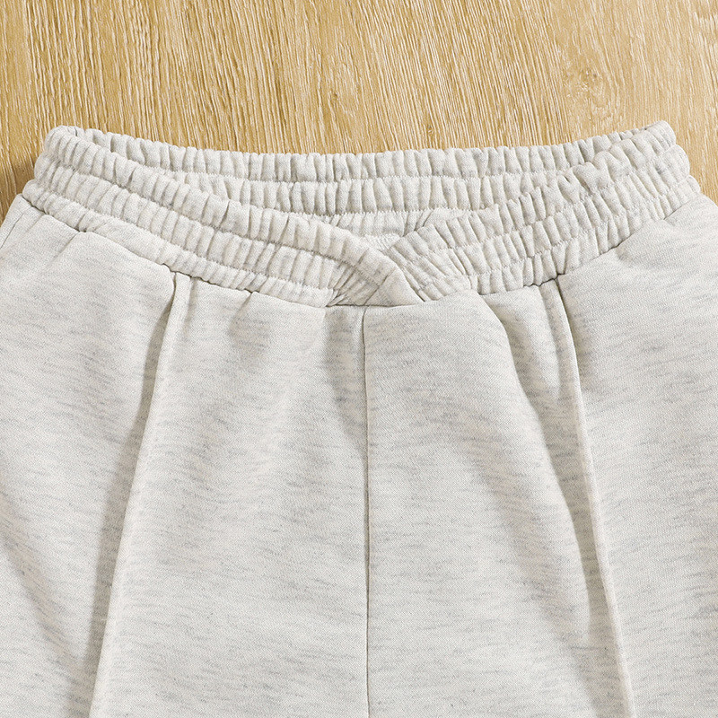 2023 uus rõivakomplekt tüdrukutele pikkade varrukatega O kaelusega hallid püksid armsad 2 tk komplektid vabaaja tüdrukute rõivakomplektid 8-12T