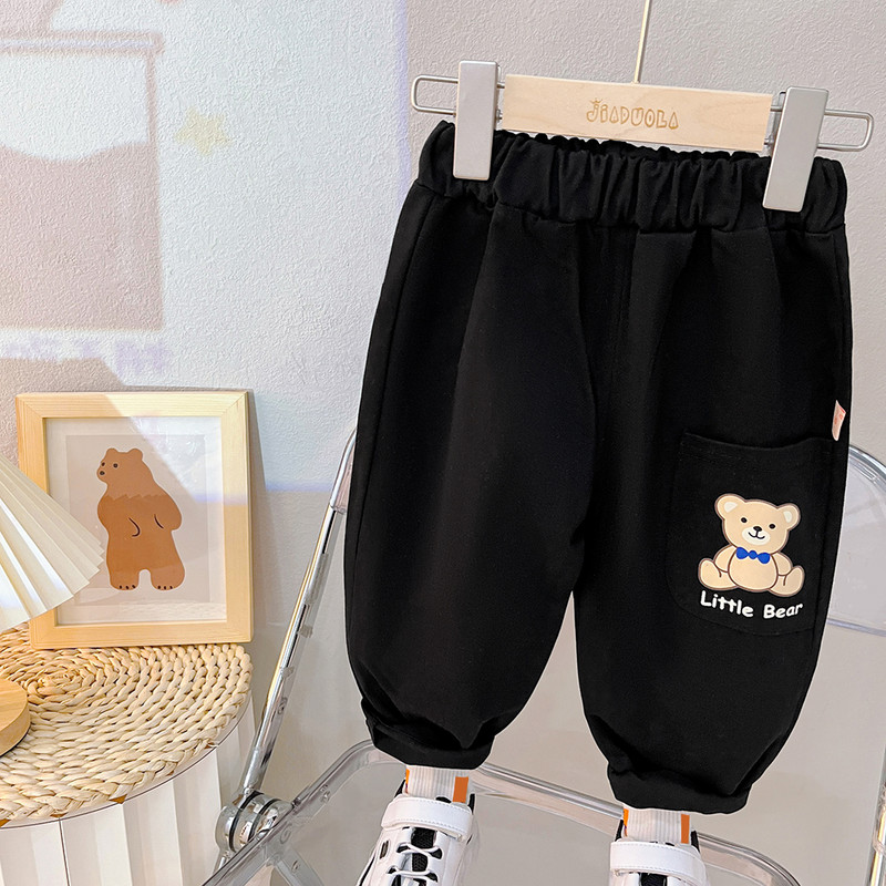 2023 Φθινόπωρο σετ ρούχων για αγοράκια Παιδικά καρτούν γιλέκο αρκουδάκι καρό πουκάμισο Παντελόνι Παιδικά ρούχα Βρεφικά ρούχα Παιδική φόρμα