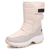 Γυναικείες μπότες Winter Keep Warm Mid Calf Snow Boots Για γυναίκες Lovely Girls Winter Boots Outdoor Sneakers Fluff βελούδινα χειμερινά παπούτσια
