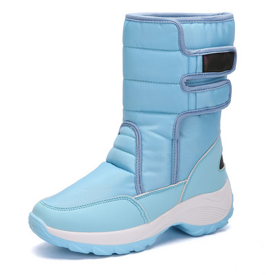 Γυναικείες μπότες Winter Keep Warm Mid Calf Snow Boots Για γυναίκες Lovely Girls Winter Boots Outdoor Sneakers Fluff βελούδινα χειμερινά παπούτσια