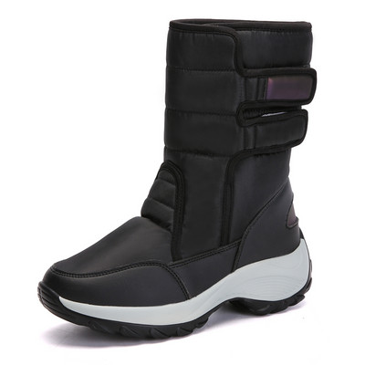 Γυναικείες μπότες Winter Keep Warm Mid Calf Snow Boots Για γυναίκες Lovely Girls Winter Boots Outdoor Sneakers Fluff βελούδινα χειμερινά παπούτσια